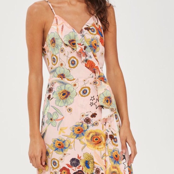 RELISTED Top Shop ruffled slip dress - Picture 5 of 9